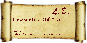 Laczkovics Diána névjegykártya