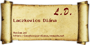 Laczkovics Diána névjegykártya